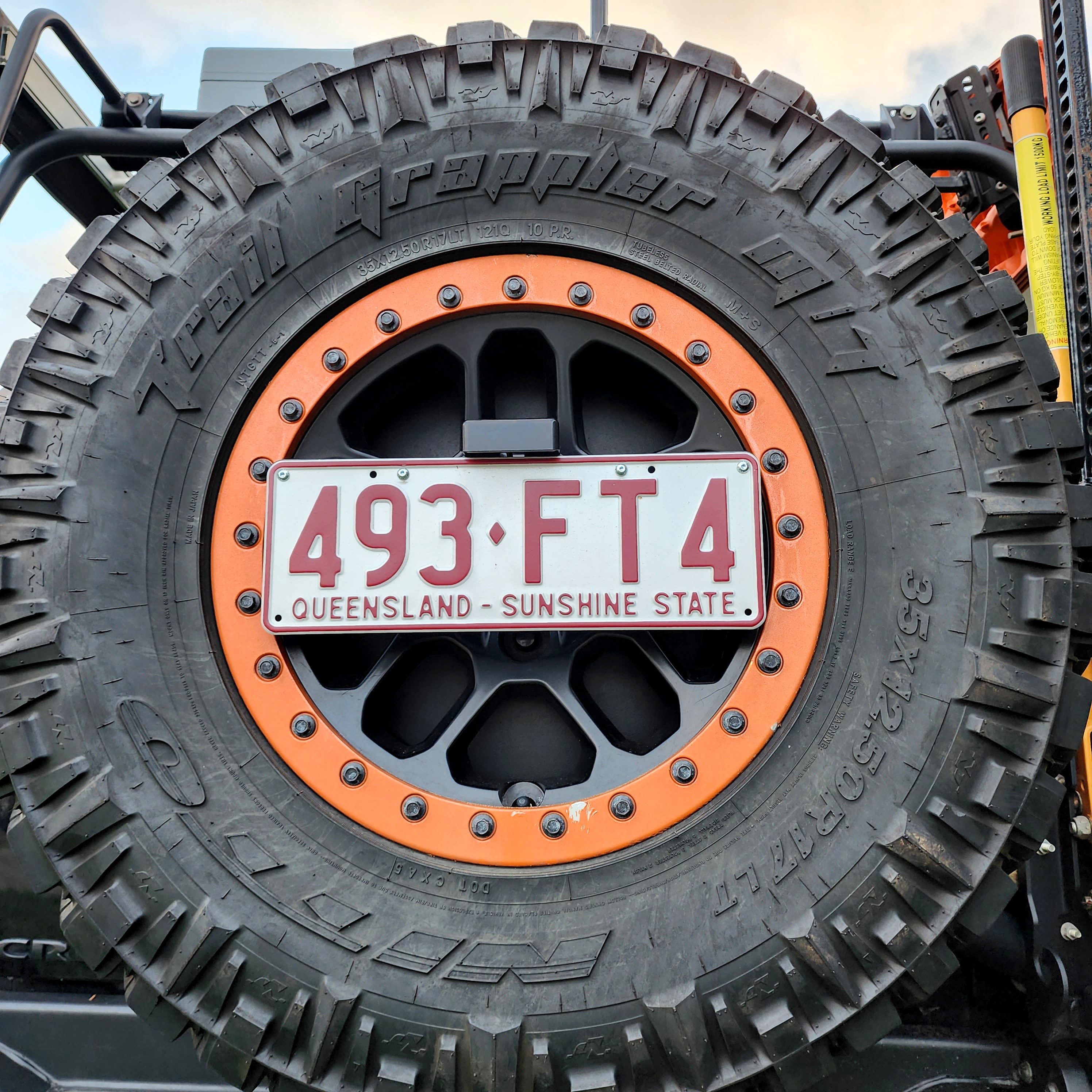 Universal 4WD & Caravan Rear License Plate Relocation Bracket