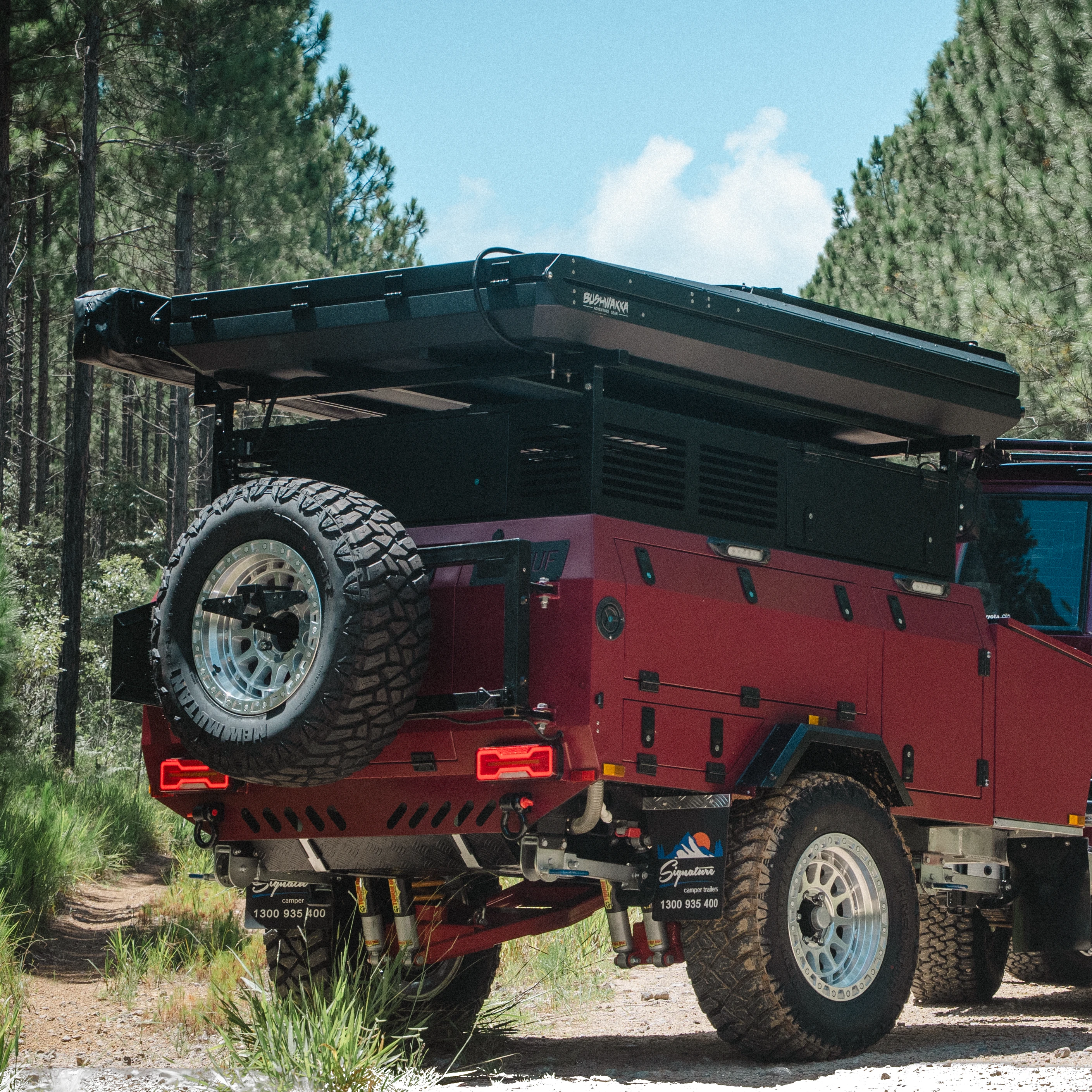 Universal 4WD & Caravan Rear License Plate Relocation Bracket