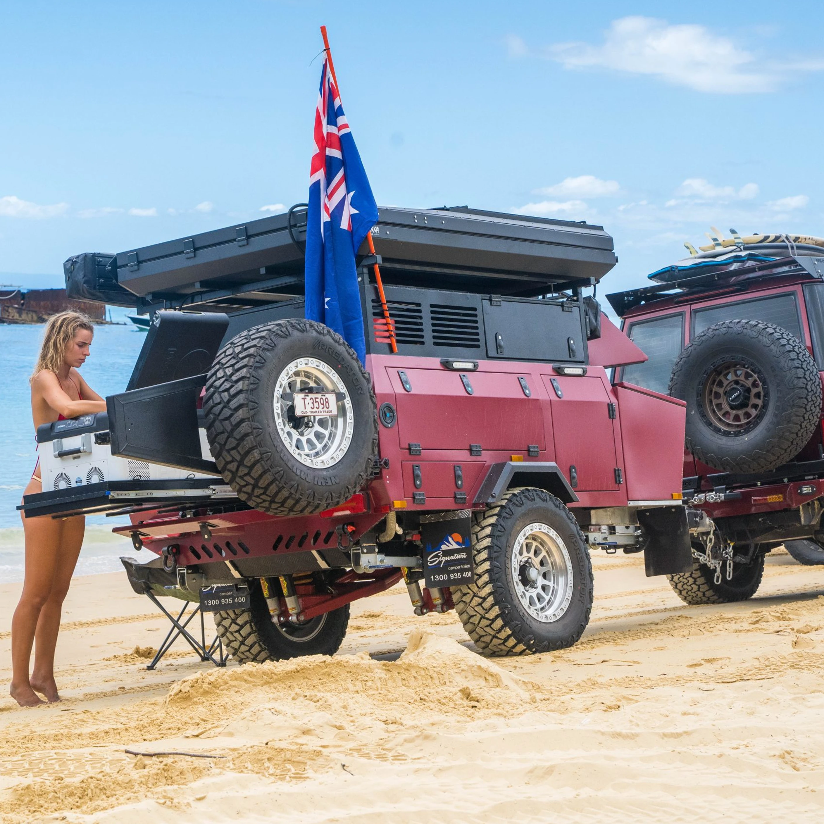 Universal 4WD & Caravan Rear License Plate Relocation Bracket