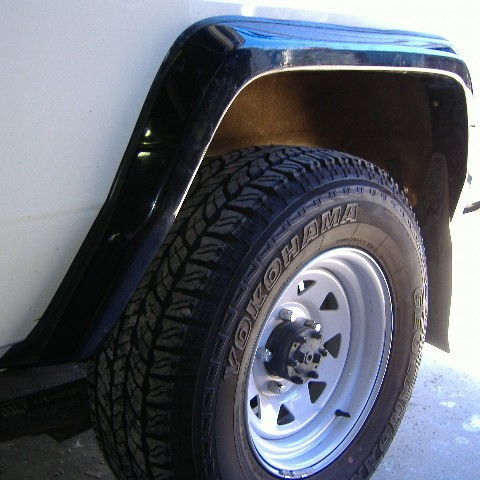 Factory Style Flares Suitable for Toyota Landcruiser 75 / 78 Troopcarrier (Pre-VDJ Model) Pre-2007