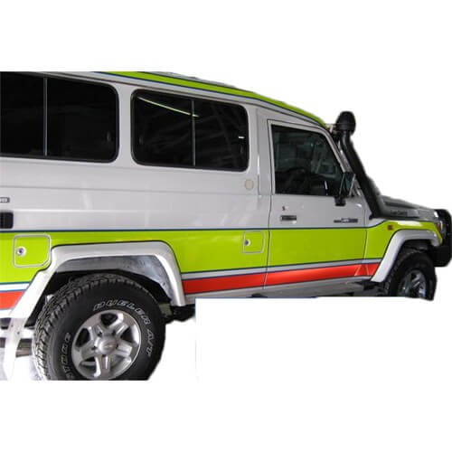 Factory Style Flares Suitable for Toyota 70 Series Landcruiser Troop Carrier Troopy GDJ78 / VDJ78 Series 2007 on & 2023+ Models