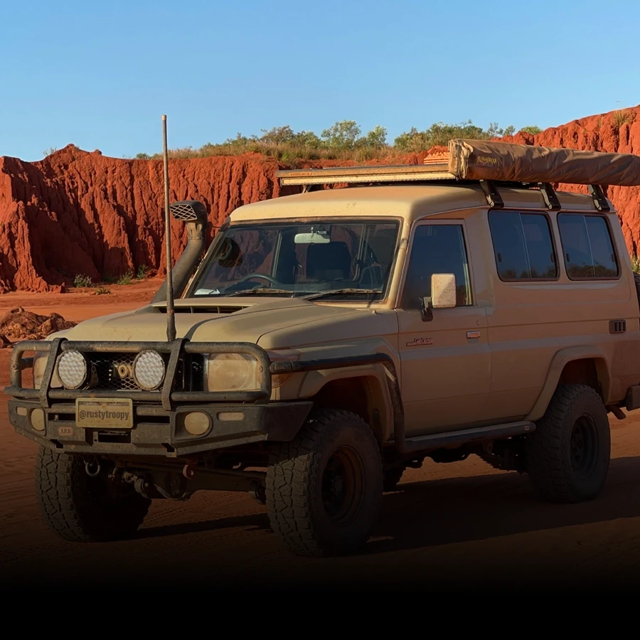 Factory Style Flares Suitable for Toyota 70 Series Landcruiser Troop Carrier Troopy GDJ78 / VDJ78 Series 2007 on & 2023+ Models