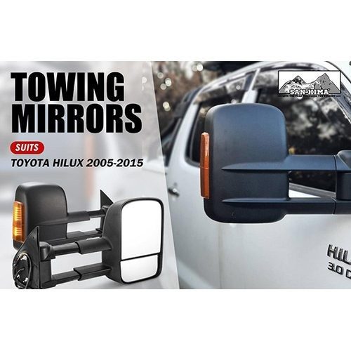 Extendable Towing Mirrors Suitable for Toyota Hilux 2005-2015