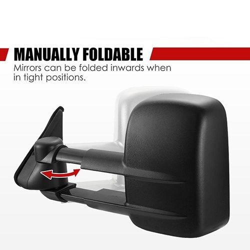 Extendable Towing Mirrors Suitable for Toyota Prado 120 2003-2009
