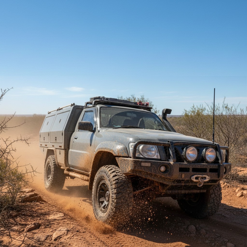 Factory Style Flares Suitable For Nissan GU Patrol Series 1-7 97-On Extended Comp Truck Front Flares Only