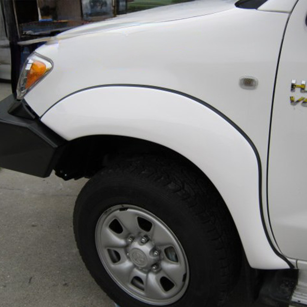 Factory Style Flares Suitable for Toyota Hilux 05-11 Dual Cab with Bullbar (set of 4)