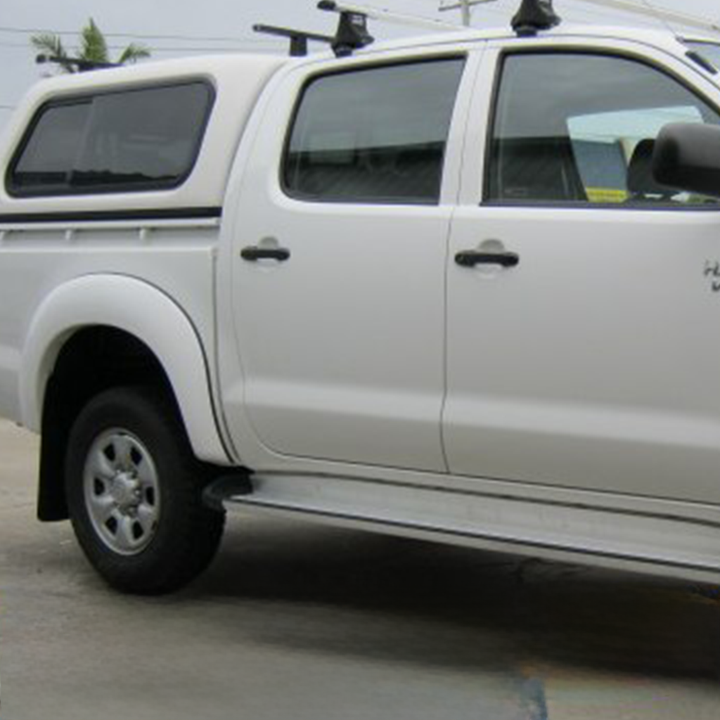 Factory Style Flares Suitable for Toyota Hilux 05-11 Dual Cab with Bullbar (set of 4)