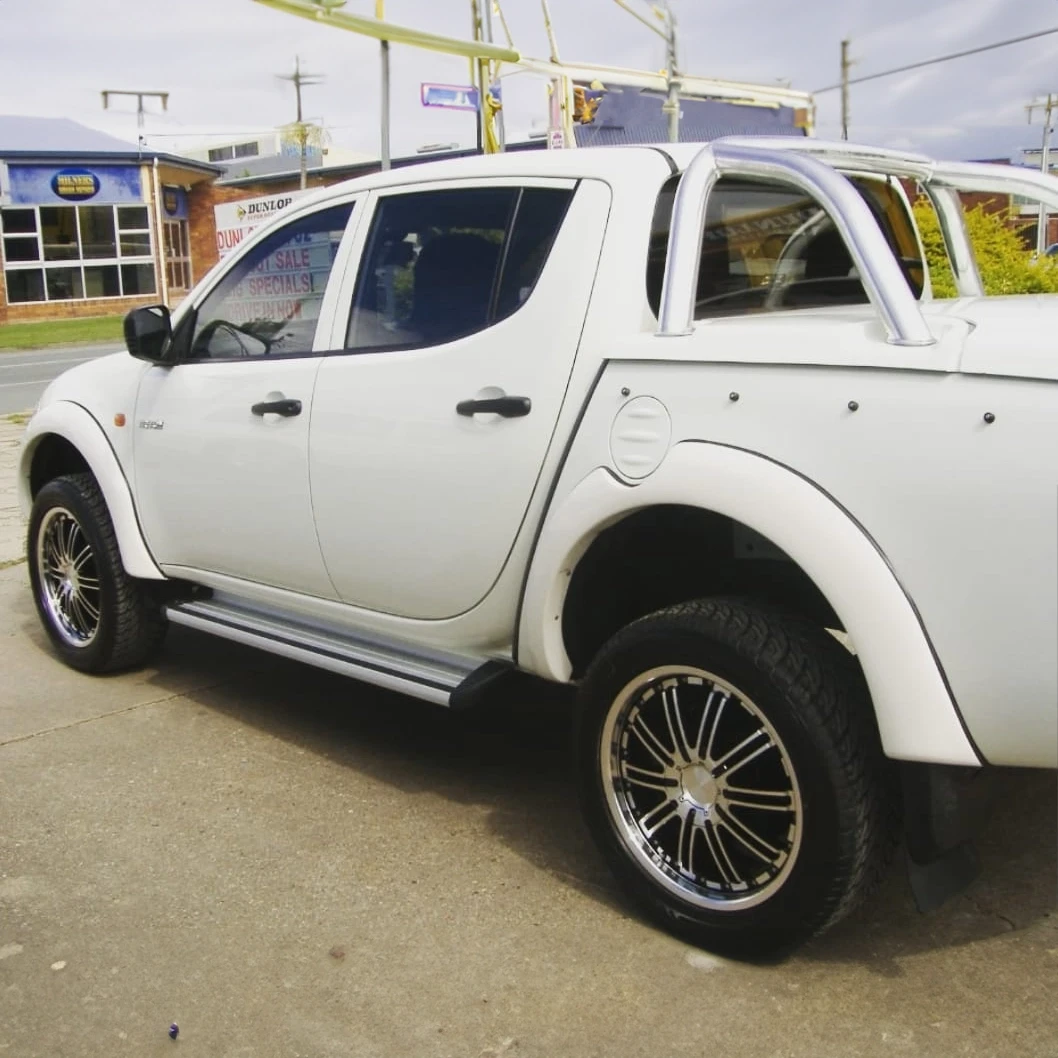 Factory Style Flares Suitable for Mitsubishi Triton Dual Cab 2006-2015 ML MN with BullBar Front & Rear