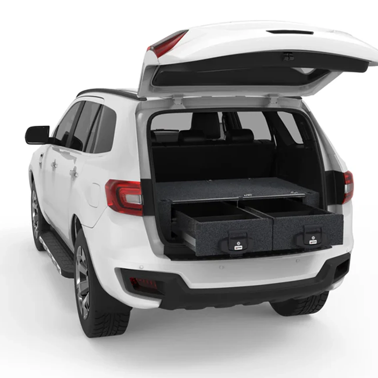 4WD Interiors Fixed Floor Drawers Suitable For Ford Everest Wagon 01/2016-09/2022