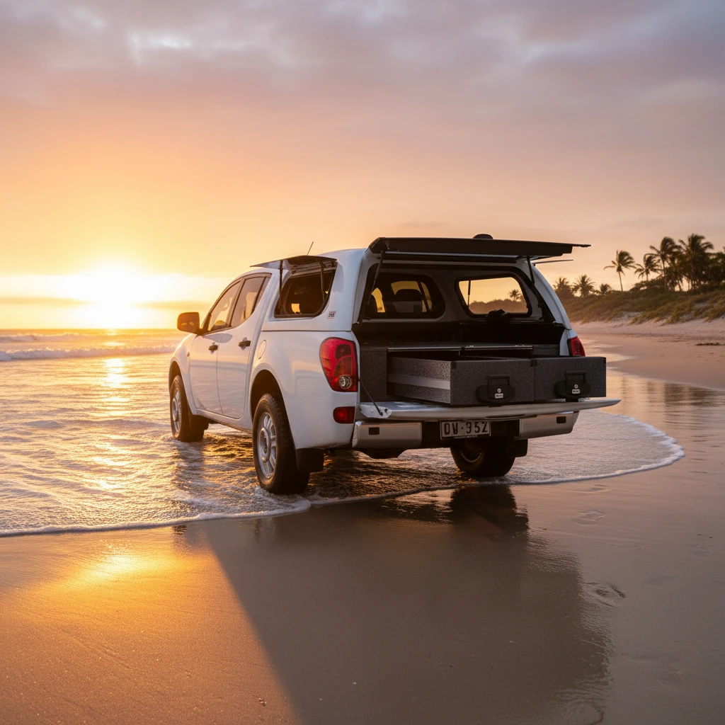 Drawer System Suitable For Mitsubishi Triton ML Dual Cab 08/2006-09/2009