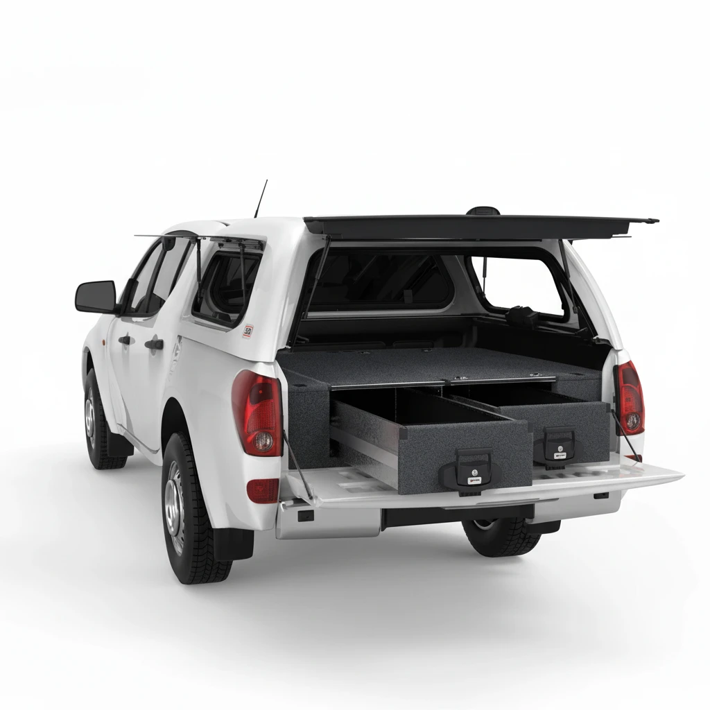 Drawer System Suitable For Mitsubishi Triton ML Dual Cab 08/2006-09/2009