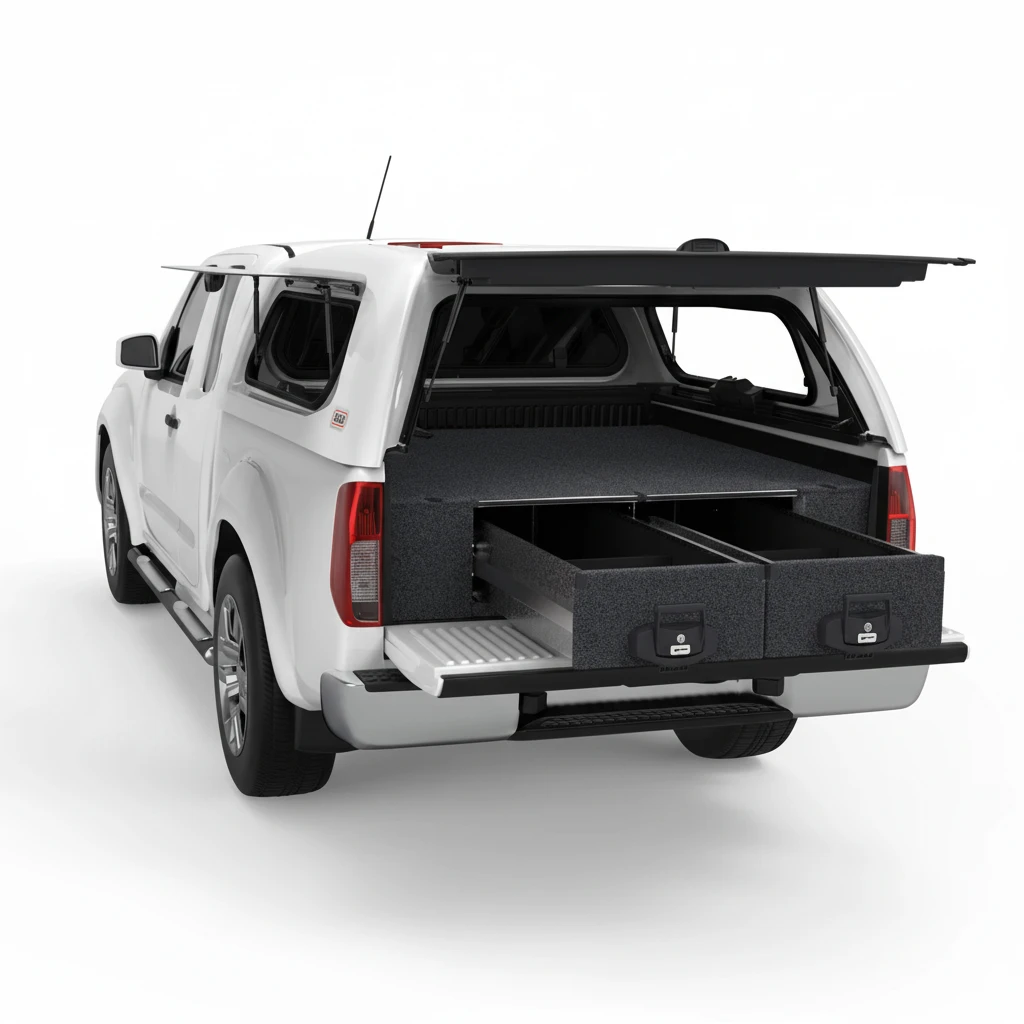Drawer System Suitable For Nissan Navara D40 STX King/Extra Cab 11/2005-03/2015