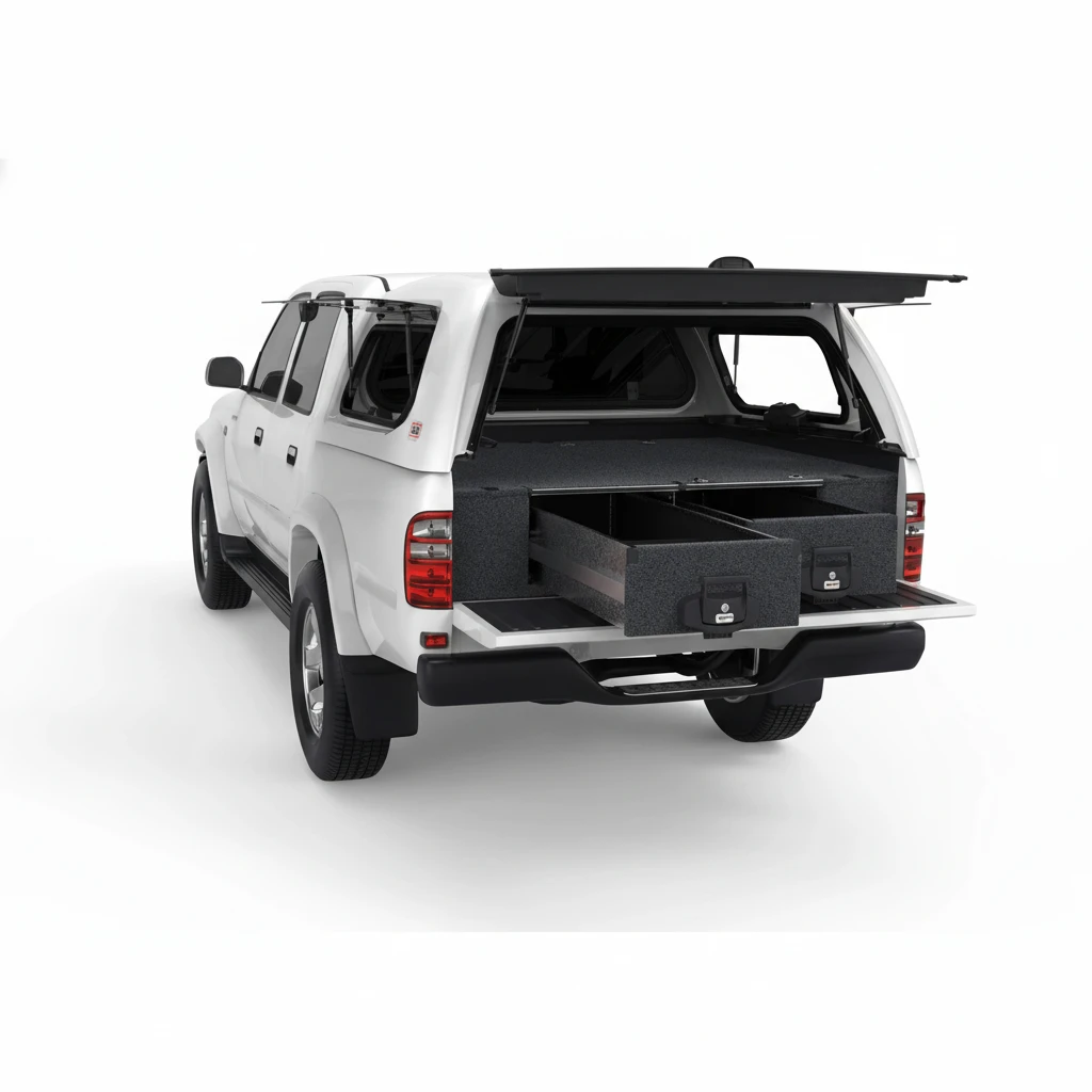 Drawer System Suitable For Toyota Hilux Dual Cab SR5 J Deck 11/1997-02/2005