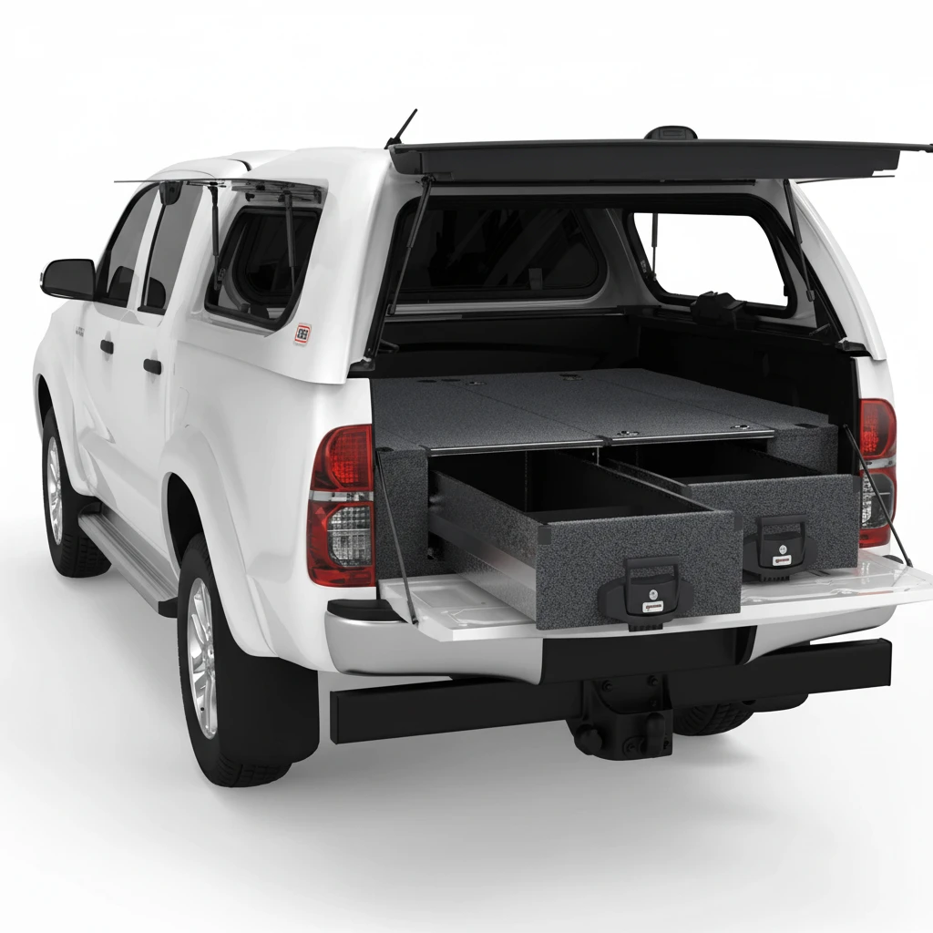Drawer System Suitable For Toyota Hilux Dual Cab SR5 J Deck 03/2005-09/2015