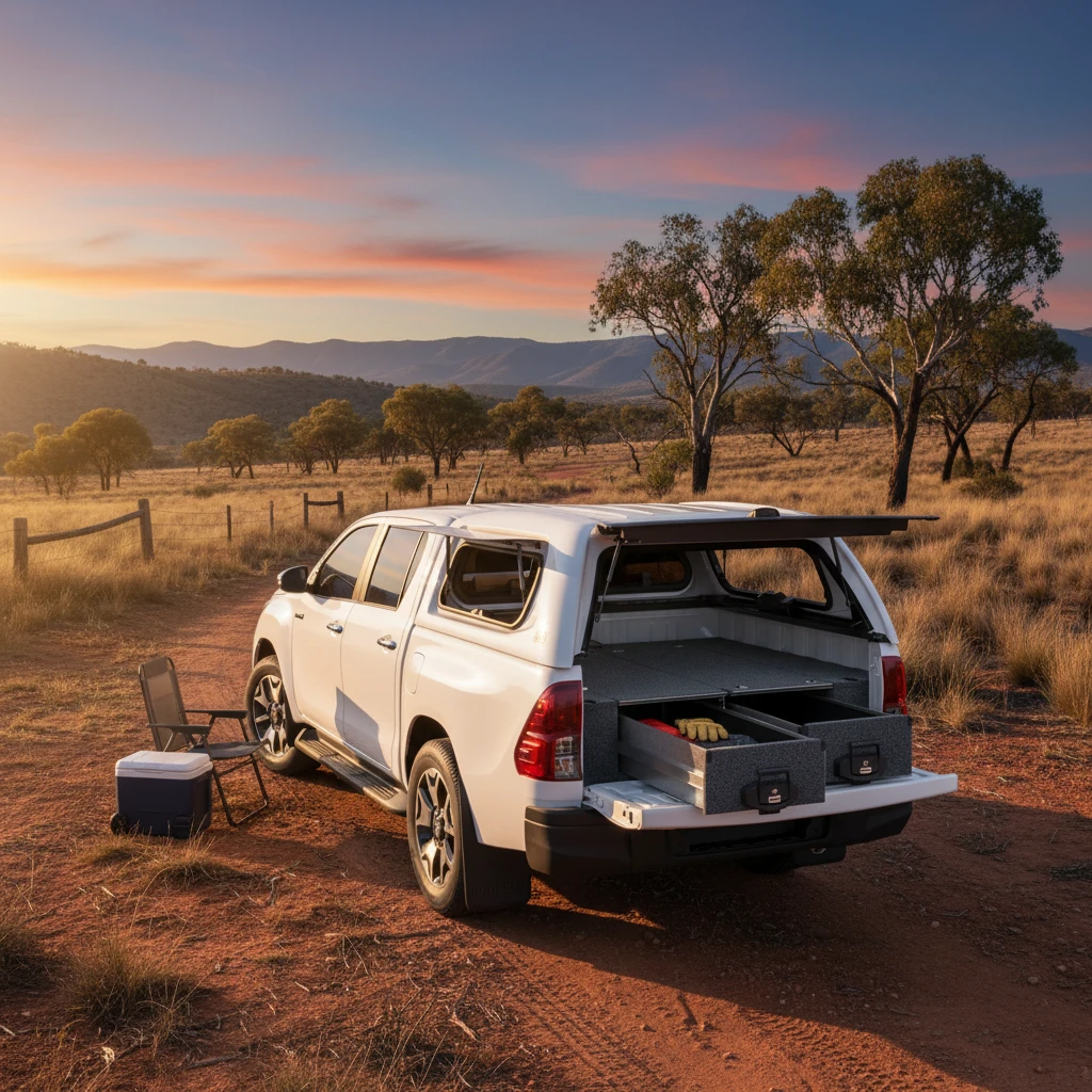 Drawer System Suitable For Toyota Hilux Dual Cab SR5 J Deck 10/2015-08/2021