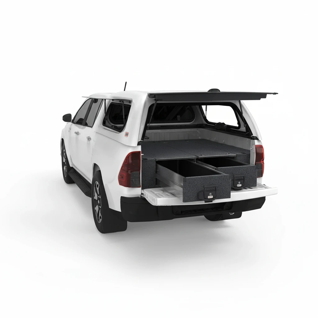 Drawer System Suitable For Toyota Hilux Dual Cab SR5 J Deck 10/2015-08/2021