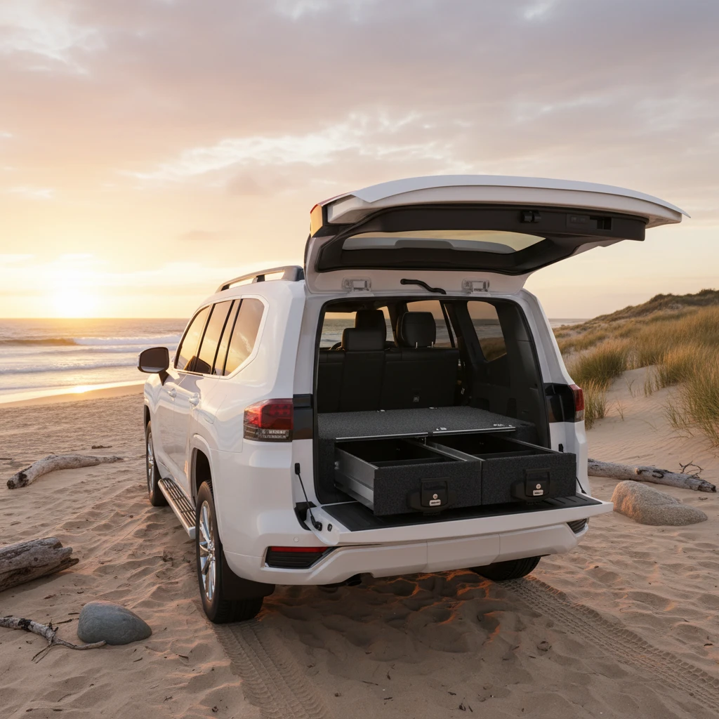 Drawer System Suitable For Toyota Landcruiser 300 Series 5 Seat Wagon 07/2021-Current