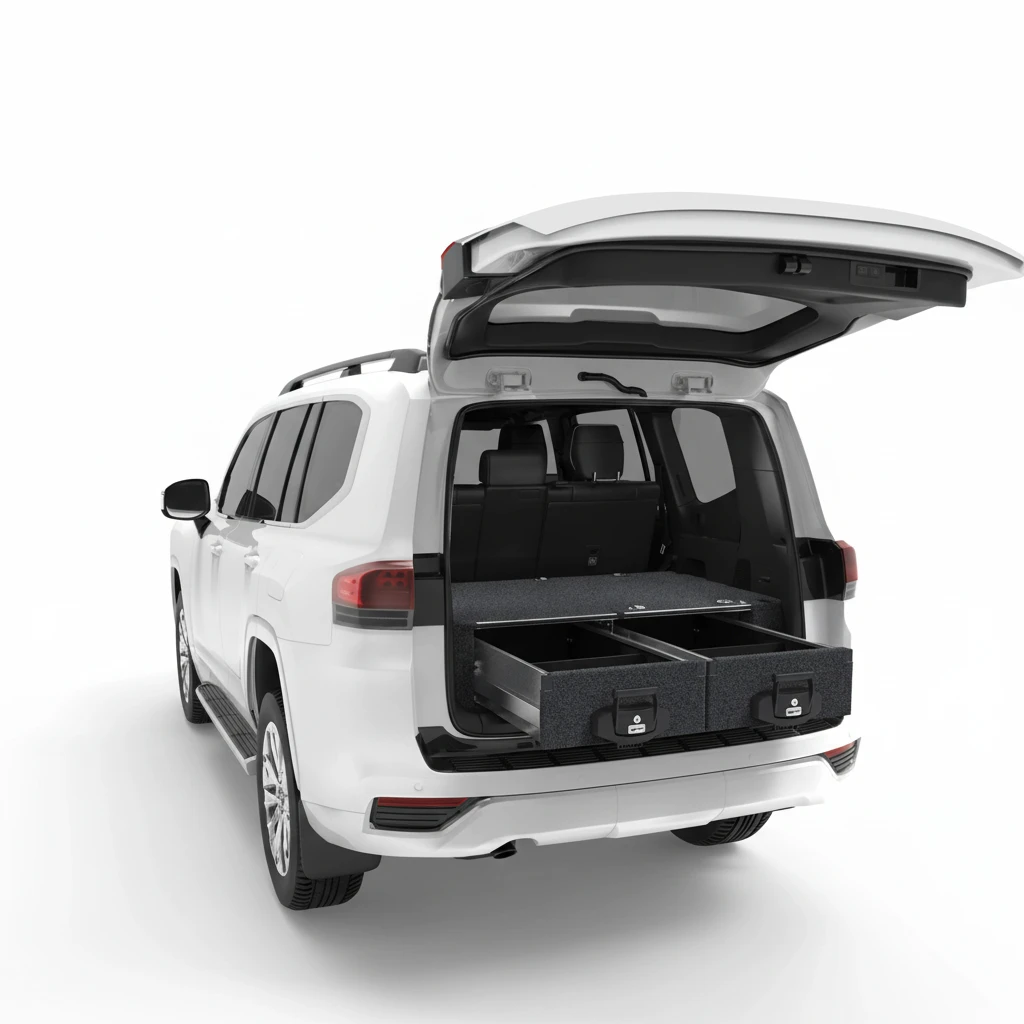 Drawer System Suitable For Toyota Landcruiser 300 Series 5 Seat Wagon 07/2021-Current