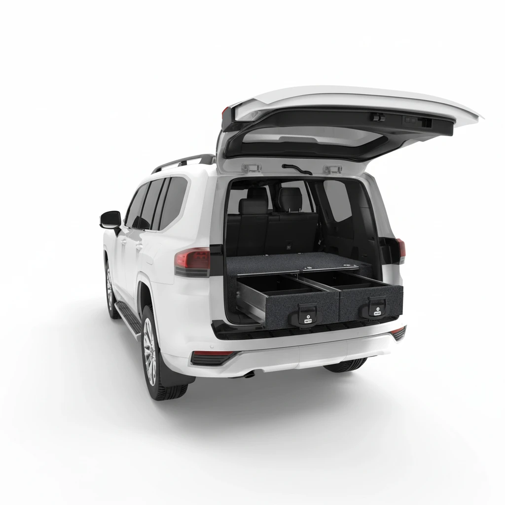 Drawer System Suitable For Toyota Landcruiser 300 Series 7 Seat Wagon 07/2021-Current