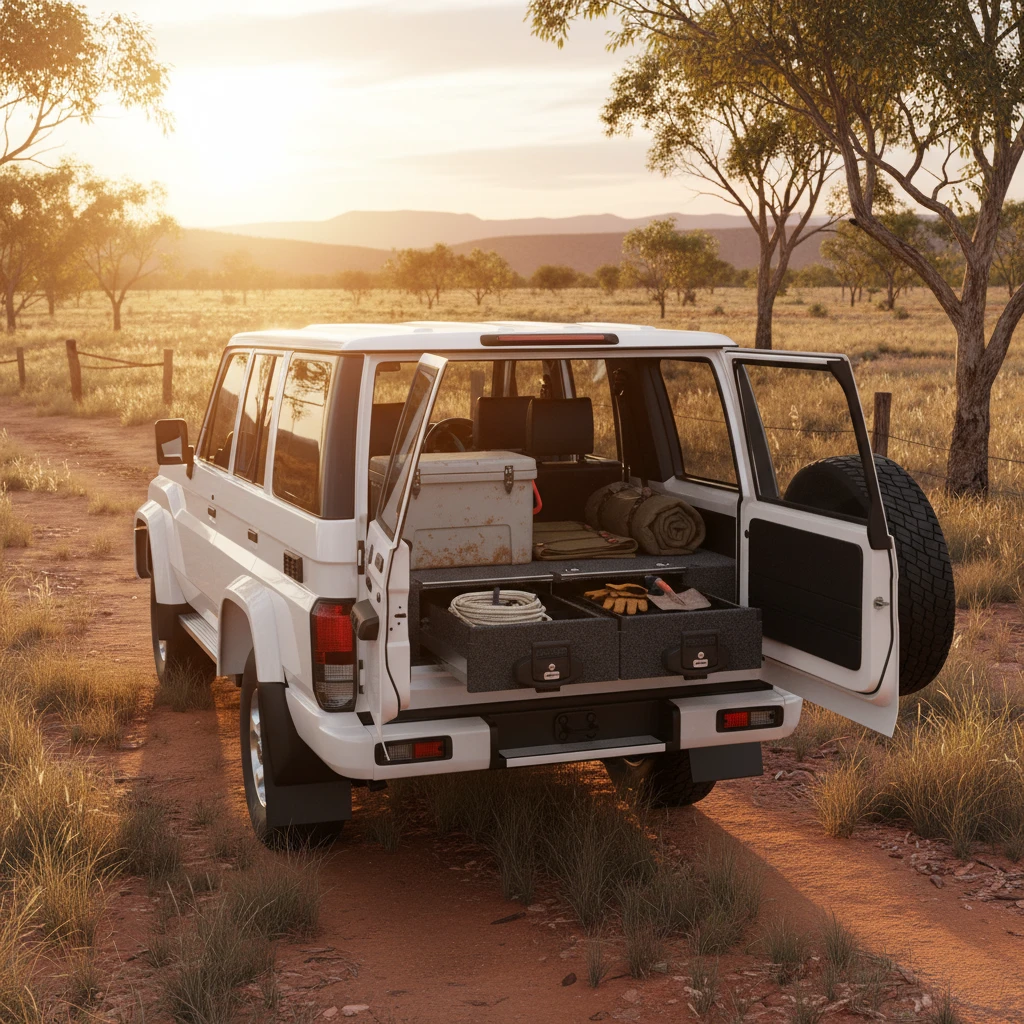 Drawer System Suitable For Toyota Landcruiser 70 Series 76 Wagon 09/2022-08/2023