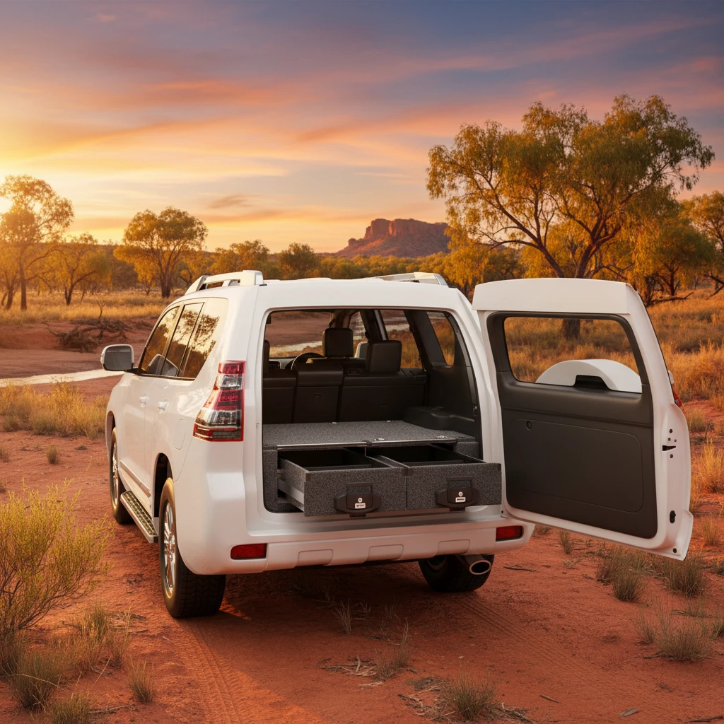 Drawer System Suitable For Toyota Landcruiser Prado 150 Series GX 7 Seat Wagon 11/2009-Current