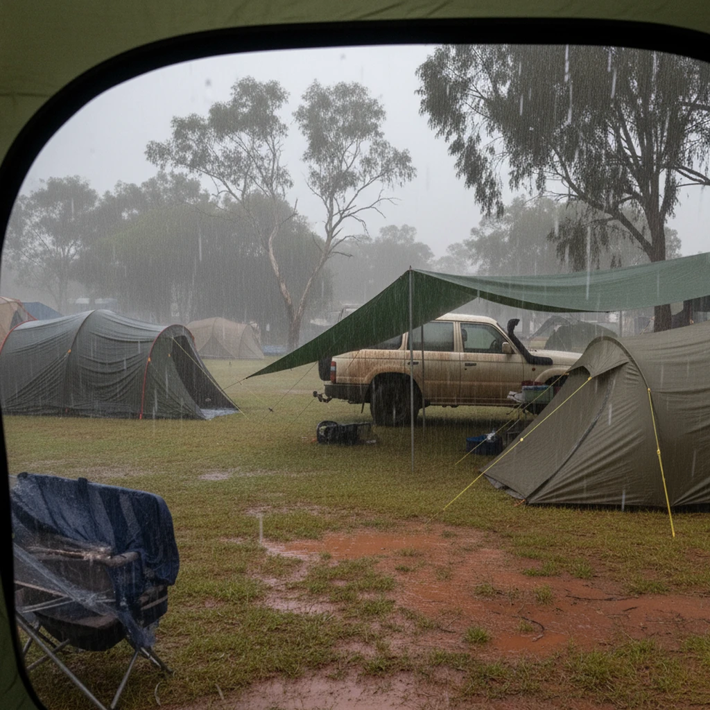 Setting Up Wet - Camping In The Rain
