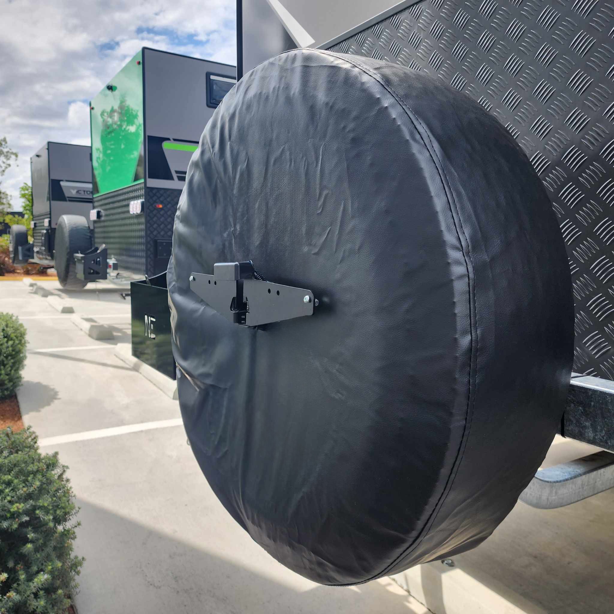 Caravan, Camper Trailer & RV Rear Number Plate & Licence Plate Bracket